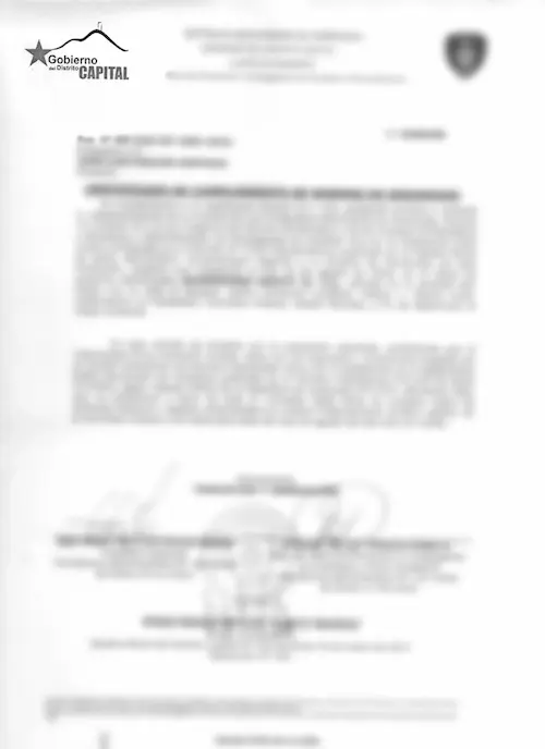 Documento de Permiso de Bomberos